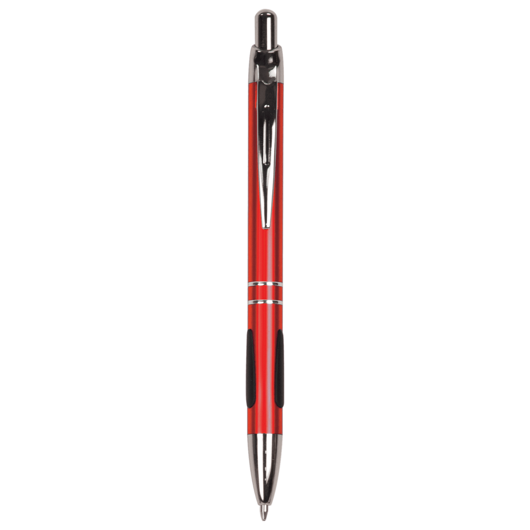Red with Trim Laserable Pen with Gripper