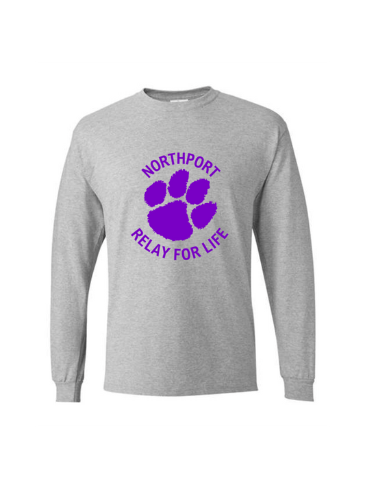 Relay for Life | Hanes 5286 | Long Sleeve | Light Steel Gray