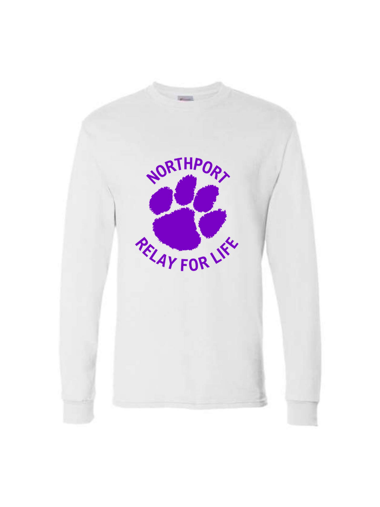 Relay for Life | Hanes 5286 | Long Sleeve | White