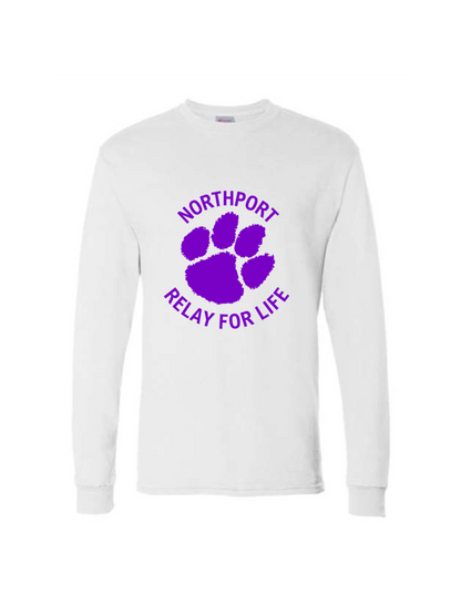 Relay for Life | Hanes 5286 | Long Sleeve | White