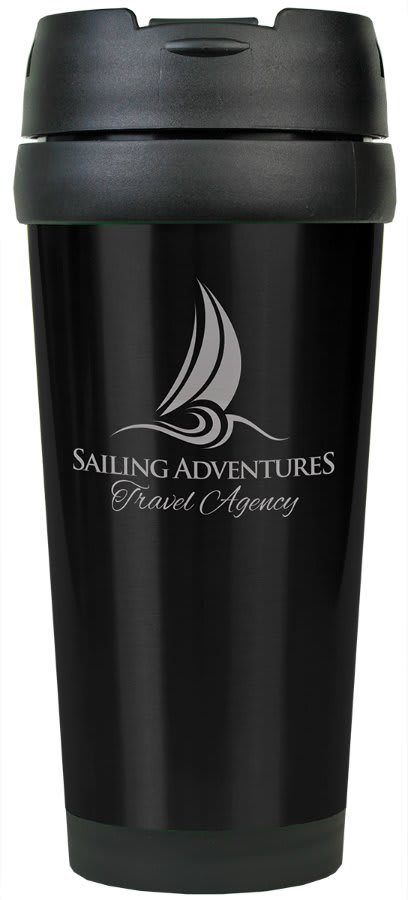 16 oz. Laserable Stainless Steel Travel Mug without Handle