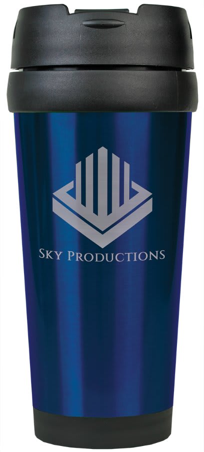 16 oz. Laserable Stainless Steel Travel Mug without Handle