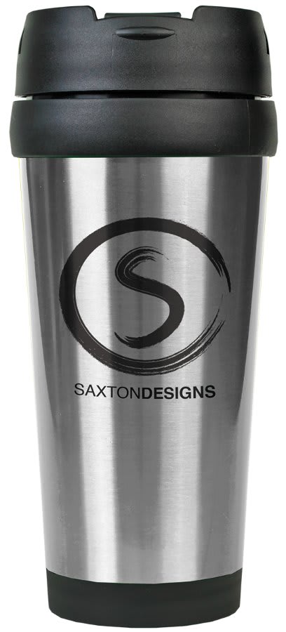 16 oz. Laserable Stainless Steel Travel Mug without Handle