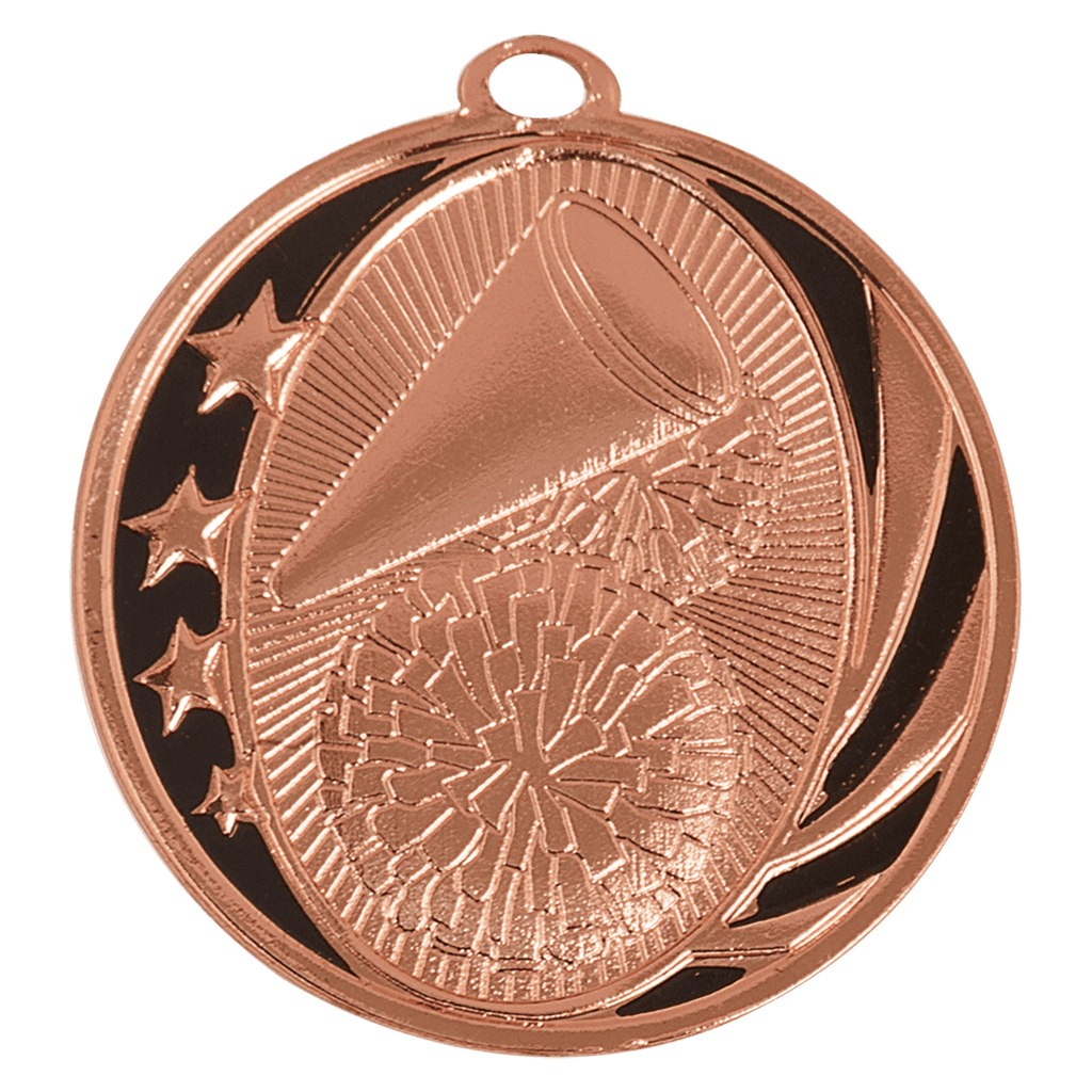 2" Bright Cheer Laserable MidNite Star Medal