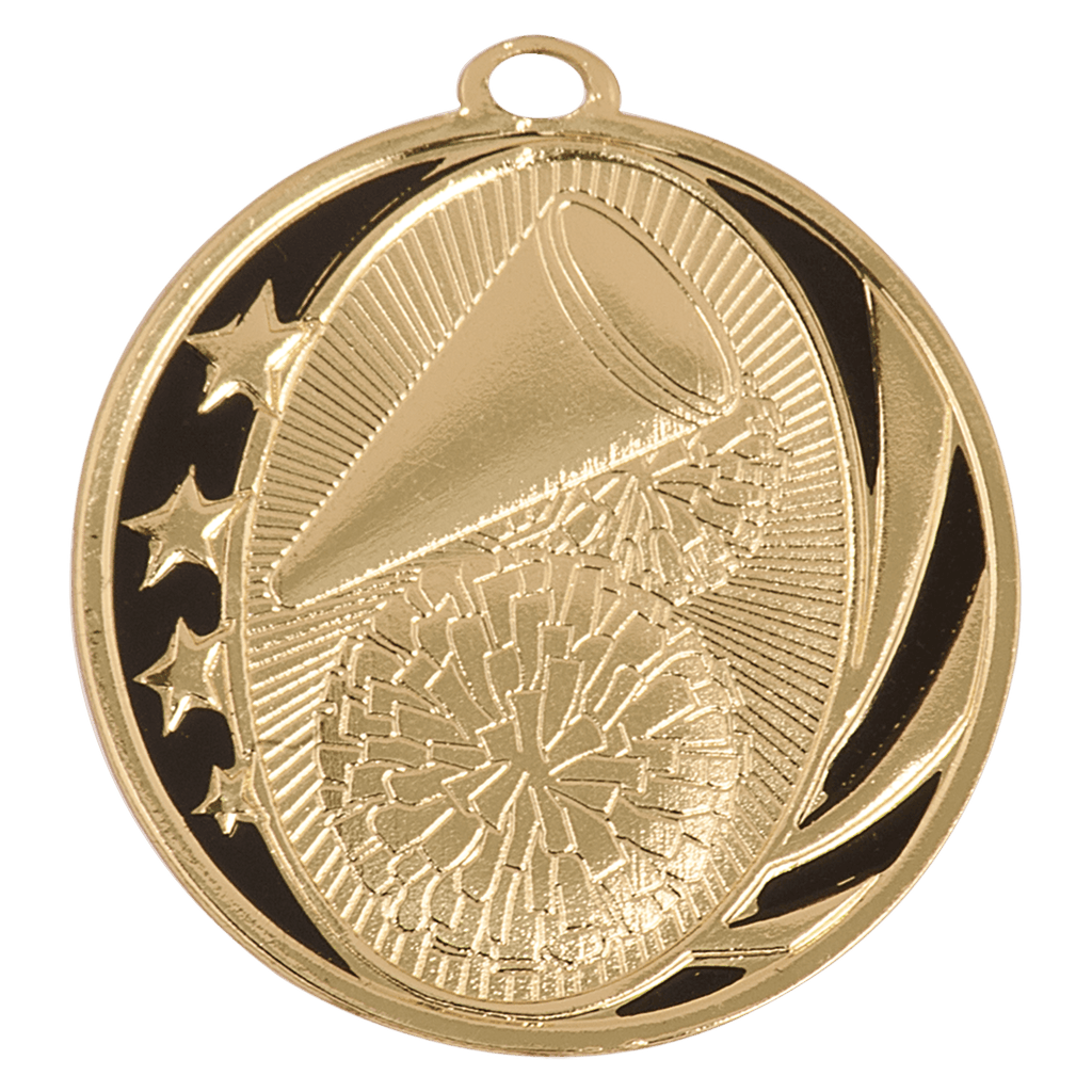 2" Bright Cheer Laserable MidNite Star Medal