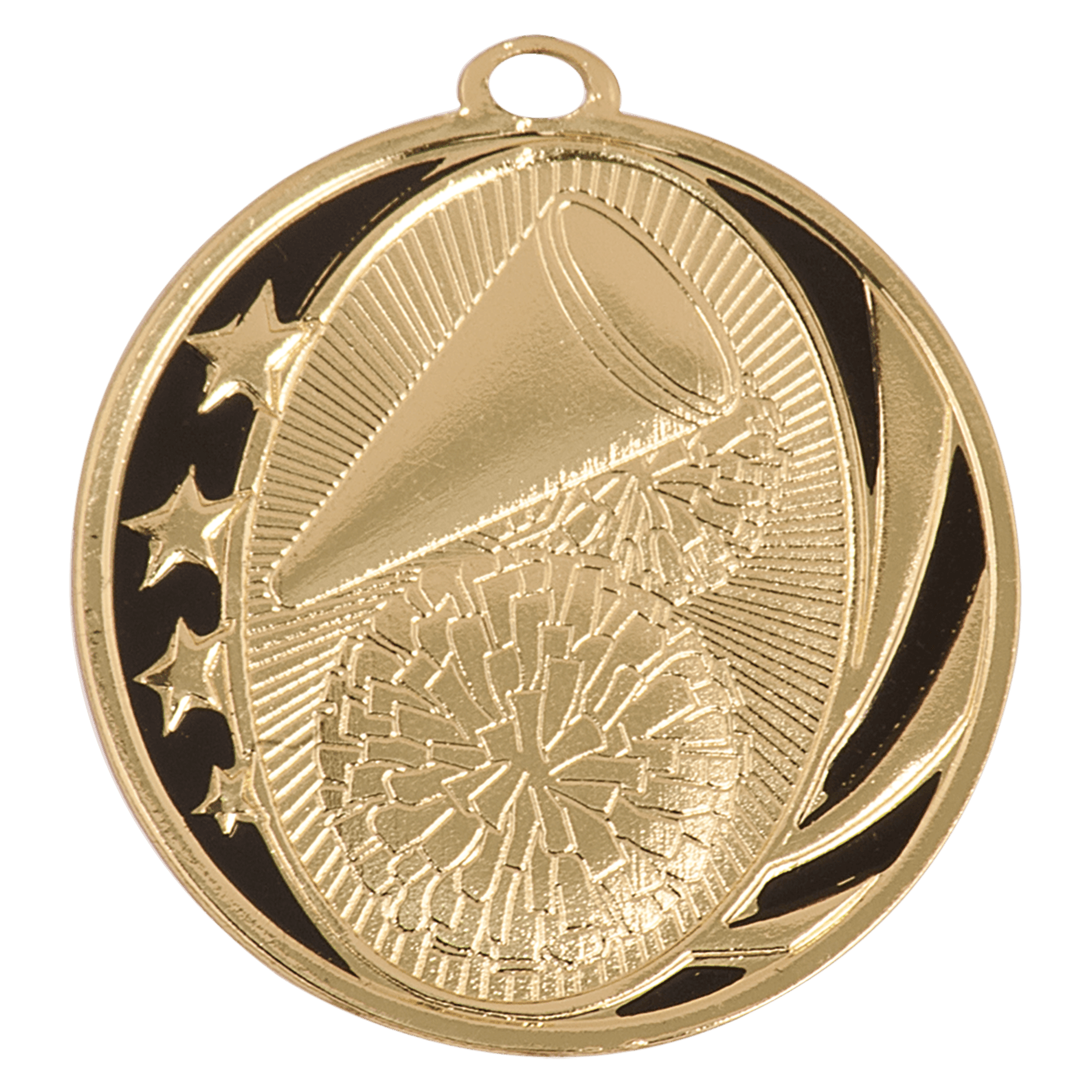 2" Bright Cheer Laserable MidNite Star Medal