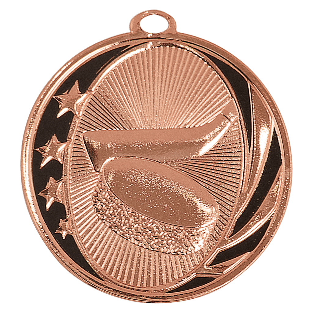 2" Bright Hockey Laserable MidNite Star Medal