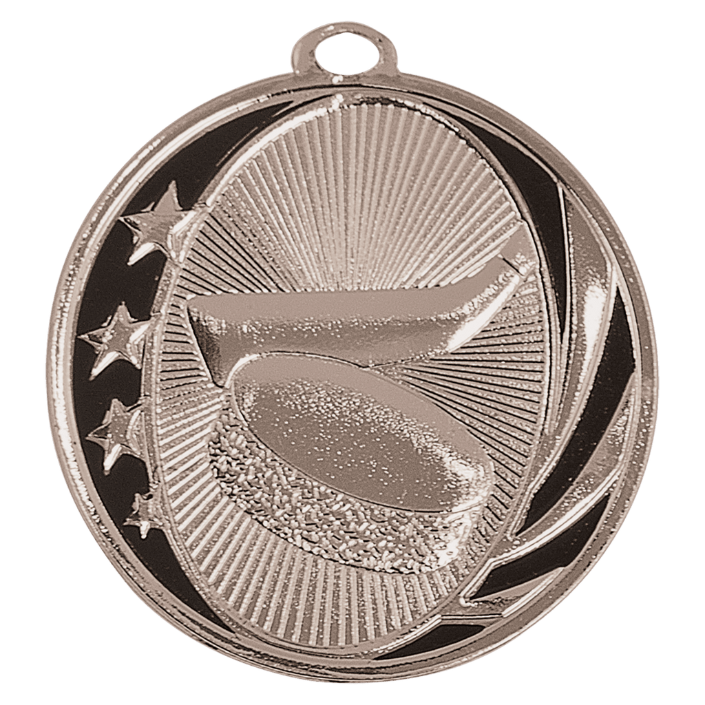2" Bright Hockey Laserable MidNite Star Medal