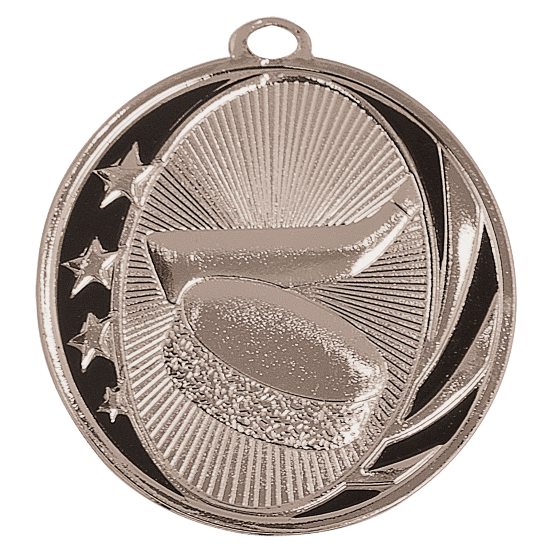 2" Bright Hockey Laserable MidNite Star Medal