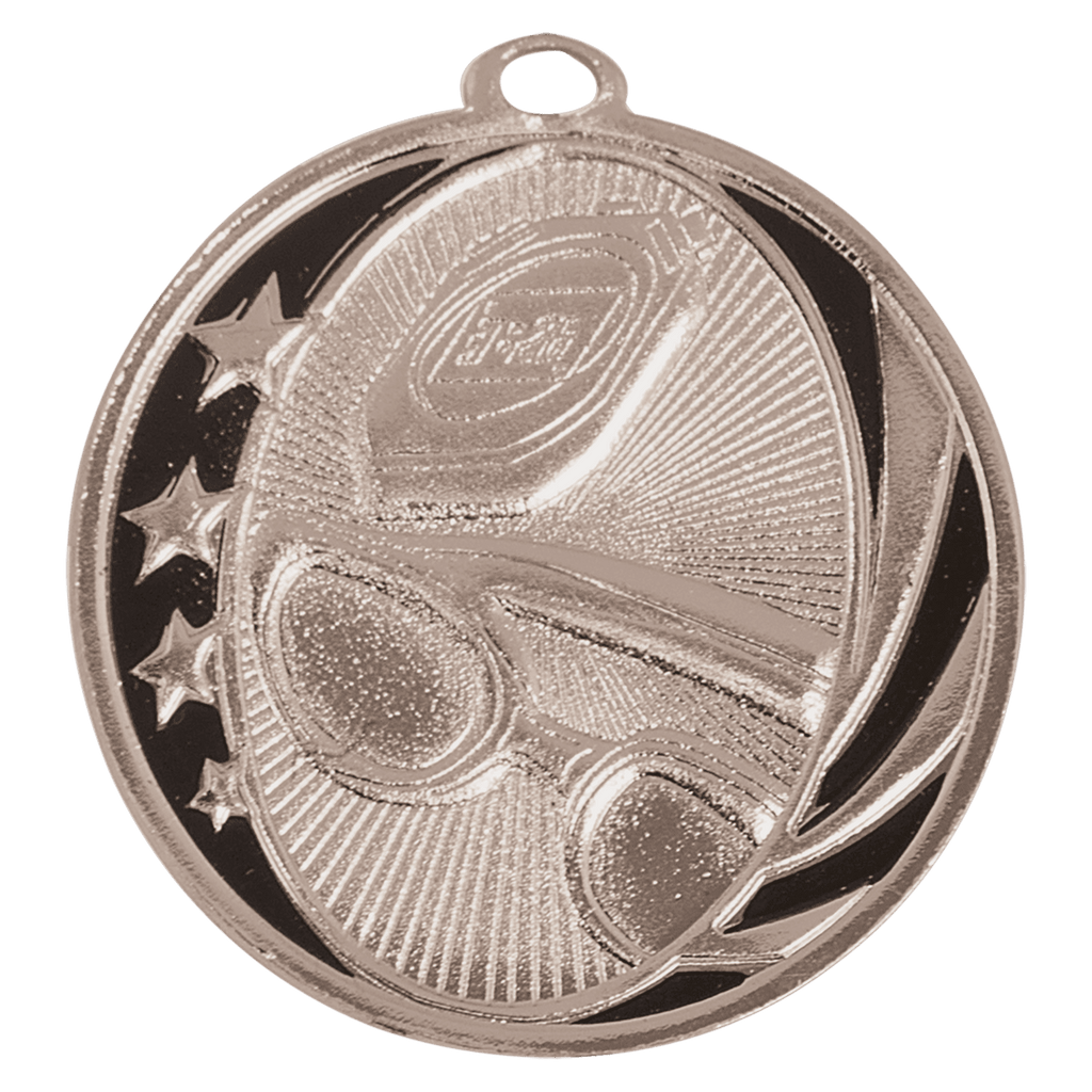 2" Bright Swimming Laserable MidNite Star Medal