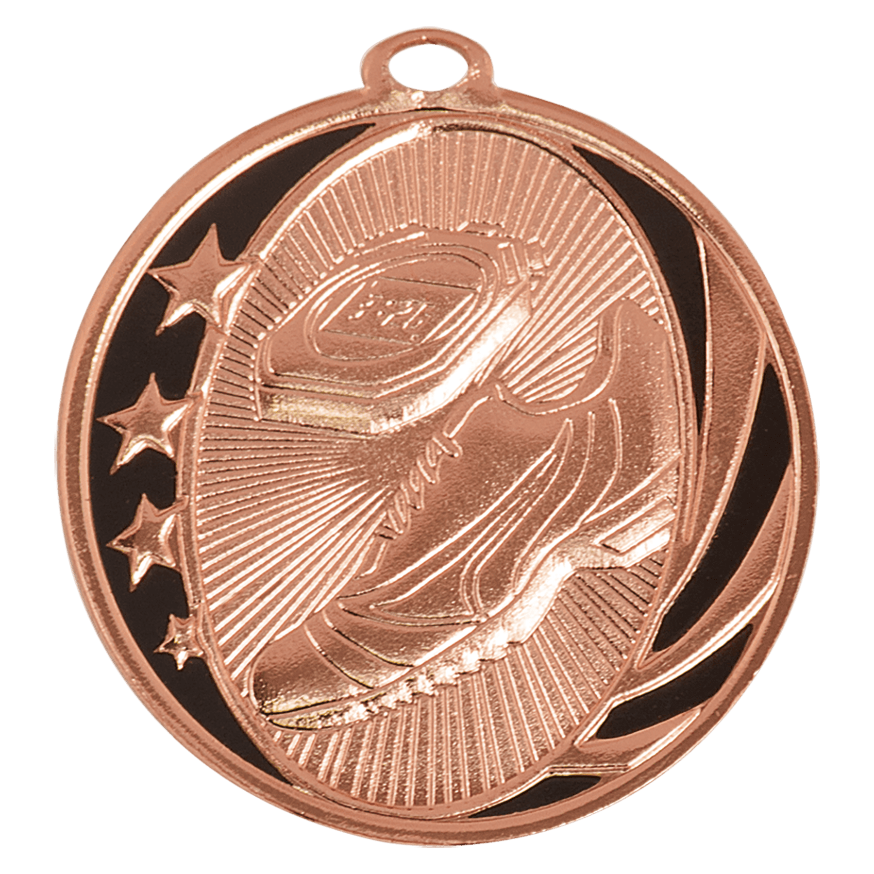 2" Bright Track Laserable MidNite Star Medal