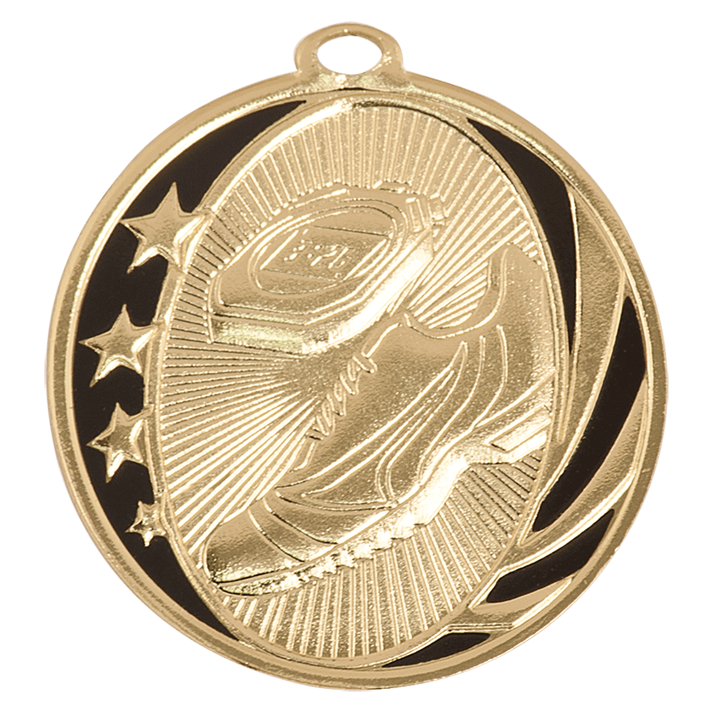 2" Bright Track Laserable MidNite Star Medal
