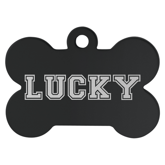 1 1/4" x 3/4" Laserable Anodized Aluminum Bone Pet Tag