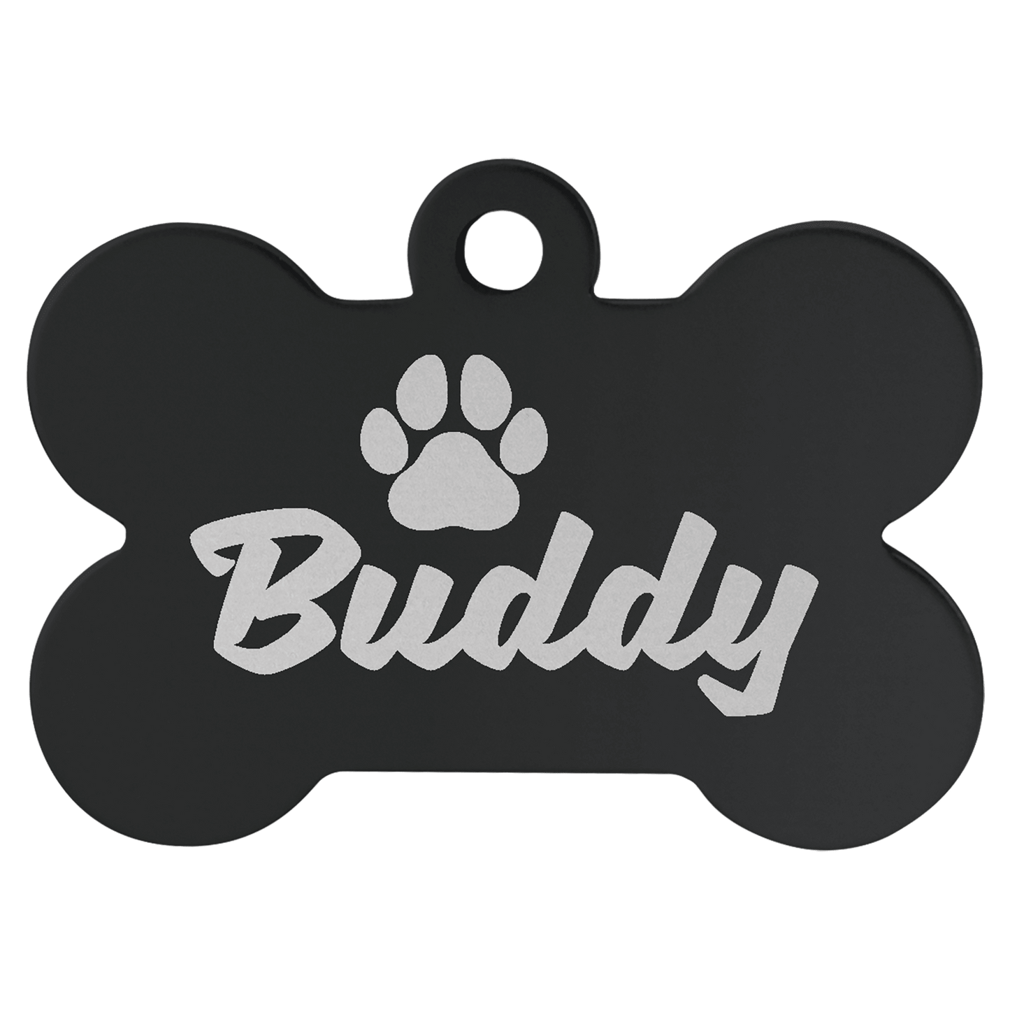 1 1/2" x 1" Laserable Anodized Aluminum Bone Pet Tag