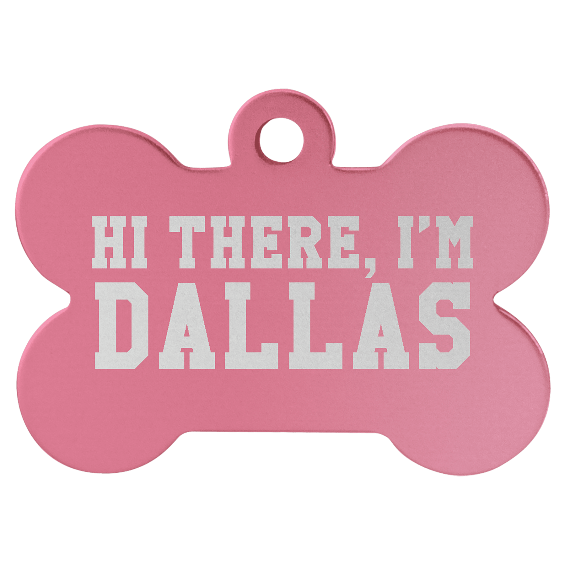 1 1/2" x 1" Laserable Anodized Aluminum Bone Pet Tag