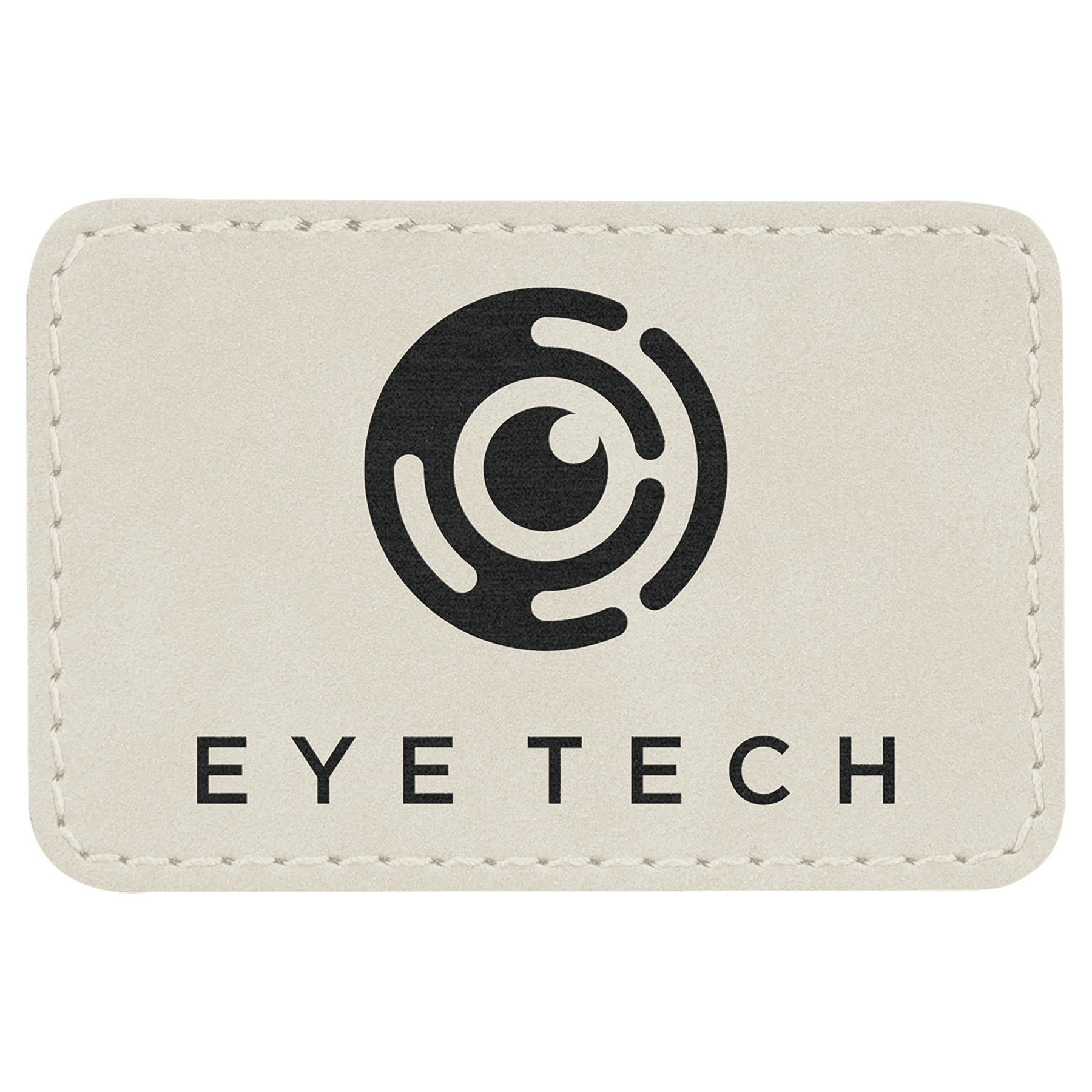3" x 2" Rectangle Laserable Leatherette Patch with Adhesive