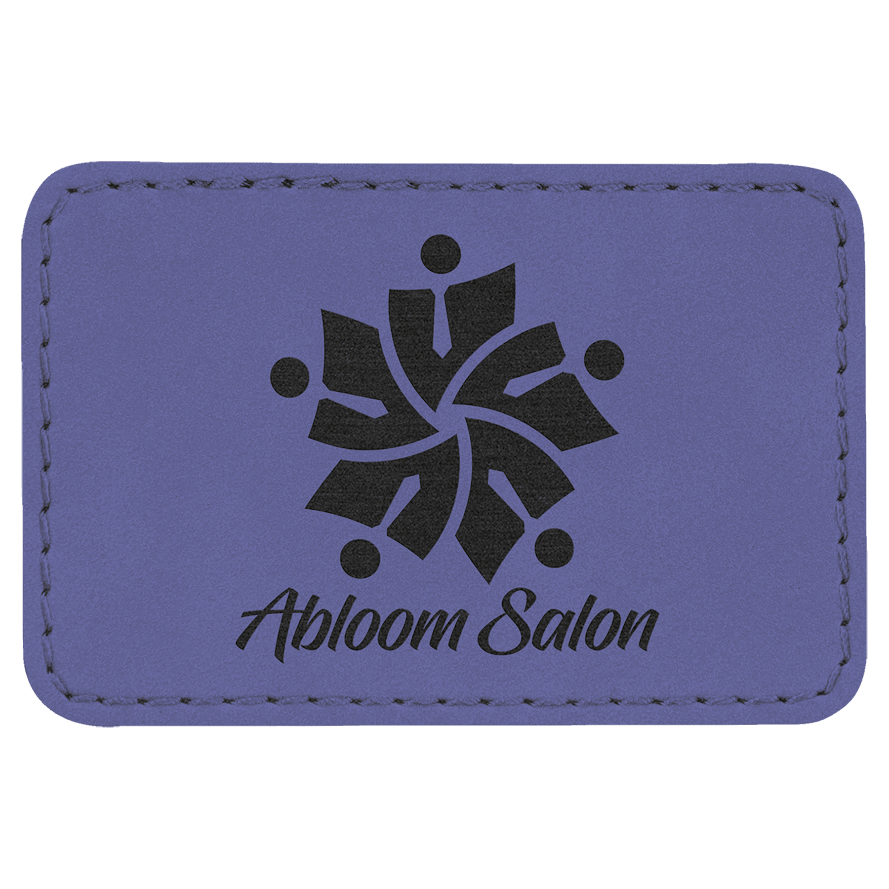 3" x 2" Rectangle Laserable Leatherette Patch with Adhesive