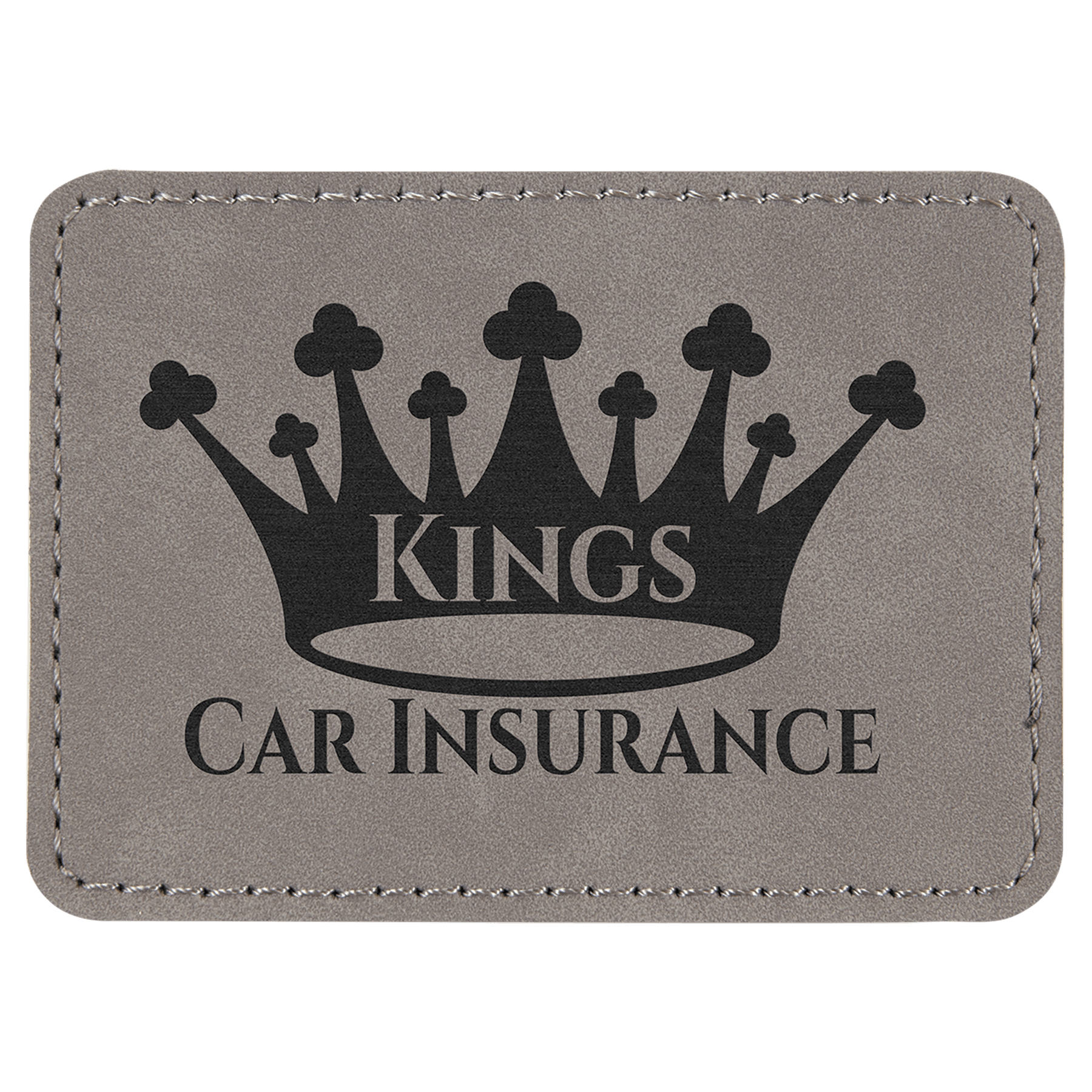3 1/2" x 2 1/2" Rectangle Laserable Leatherette Patch with Kota Pro   Adhesive