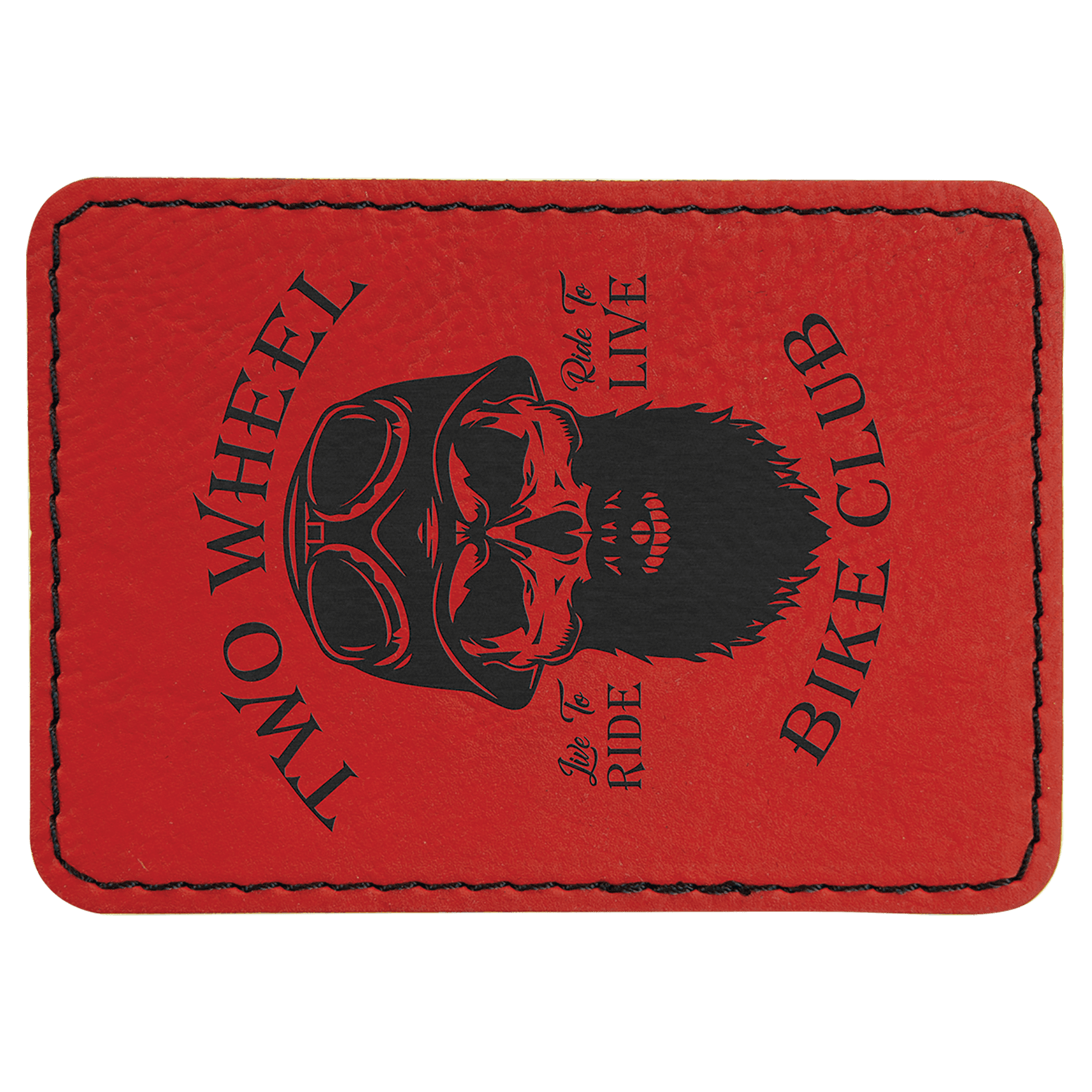 3 1/2" x 2 1/2" Rectangle Laserable Leatherette Patch with Kota Pro   Adhesive