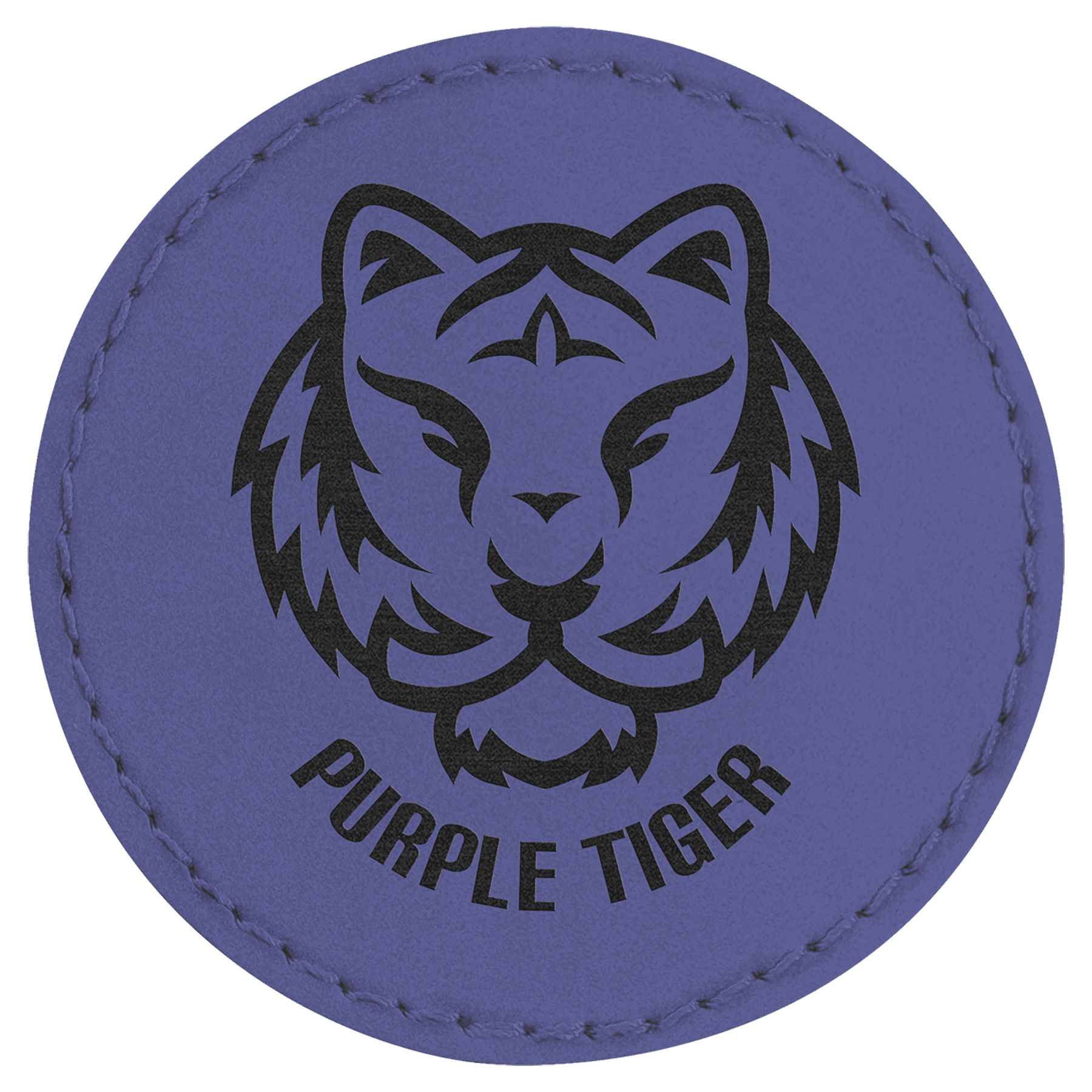 2 1/2" Round Laserable Leatherette Patch with Adhesive