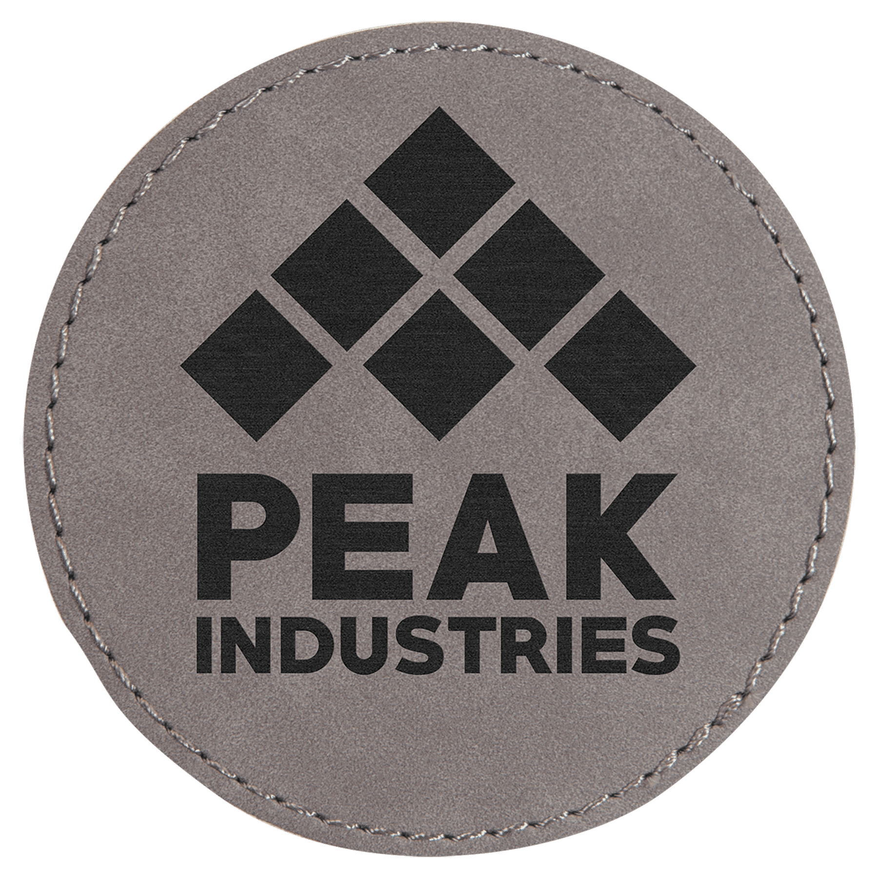 3" Round Laserable Leatherette Patch with Kota Pro Adhesive