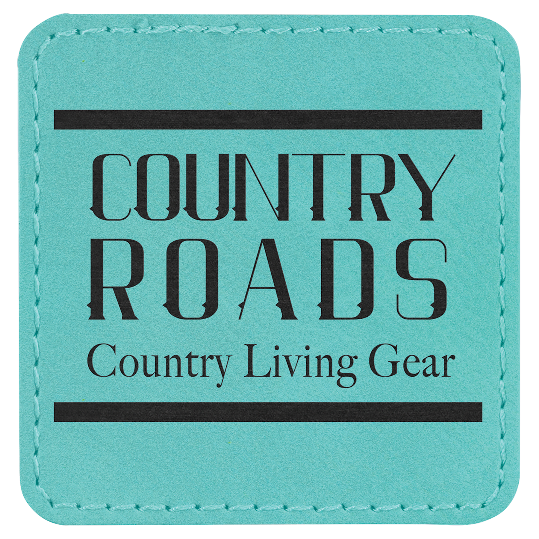 2 1/2" x 2 1/2" Laserable Leatherette Patch with Adhesive