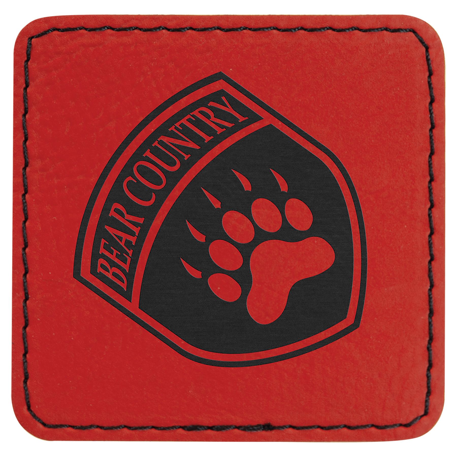 2 1/2" x 2 1/2" Laserable Leatherette Patch with Adhesive