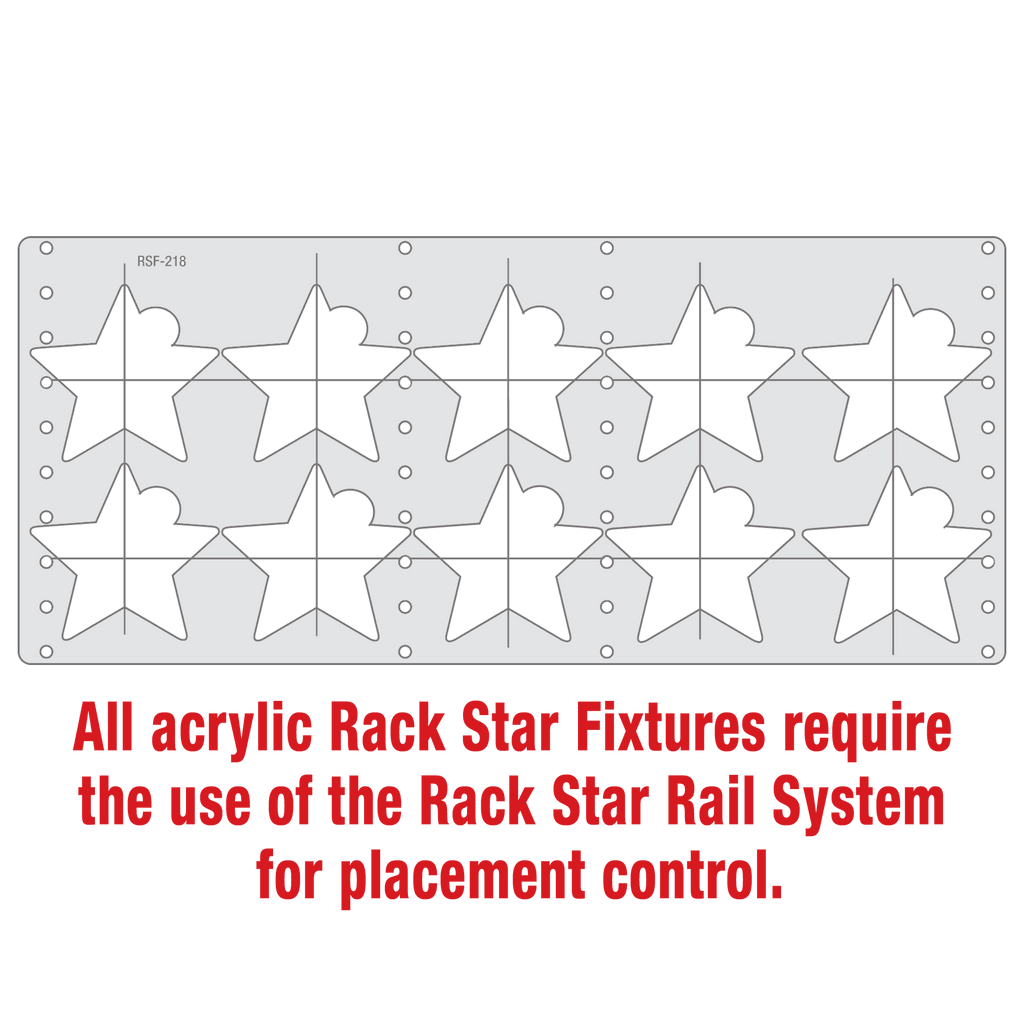 Laserable Leatherette Star Ornament Fixture