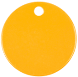 2" Laserable Round Industrial Tag