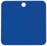 1 1/2" x 1 1/2" Laserable Square Industrial Tag