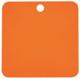 1 1/2" x 1 1/2" Laserable Square Industrial Tag