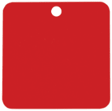1 1/2" x 1 1/2" Laserable Square Industrial Tag