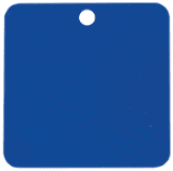 2" x 2" Laserable Square Industrial Tag