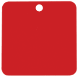 2" x 2" Laserable Square Industrial Tag