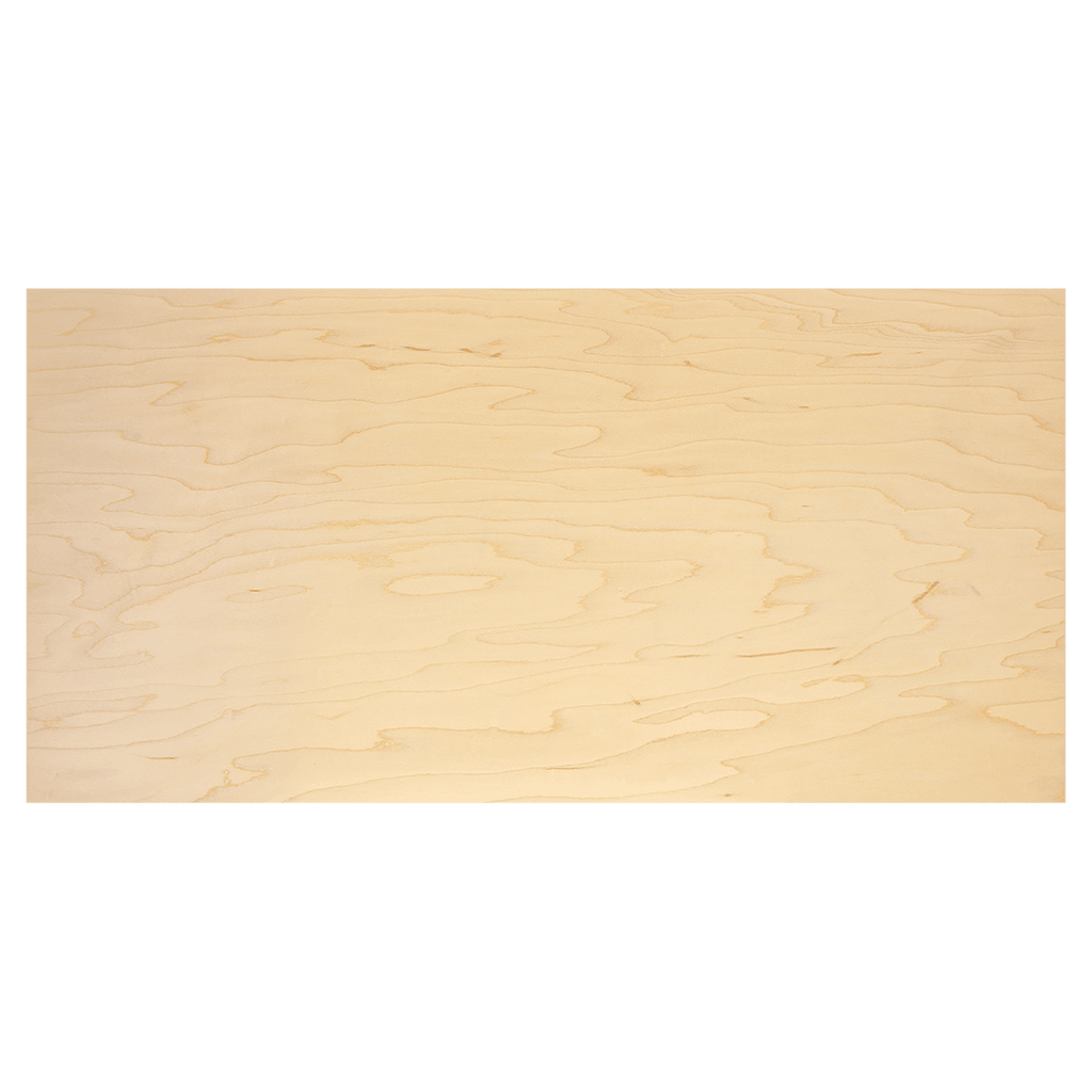 11 3/4" x 23 3/4" x 1/8" Maple Laserable Wood Sheet Stock