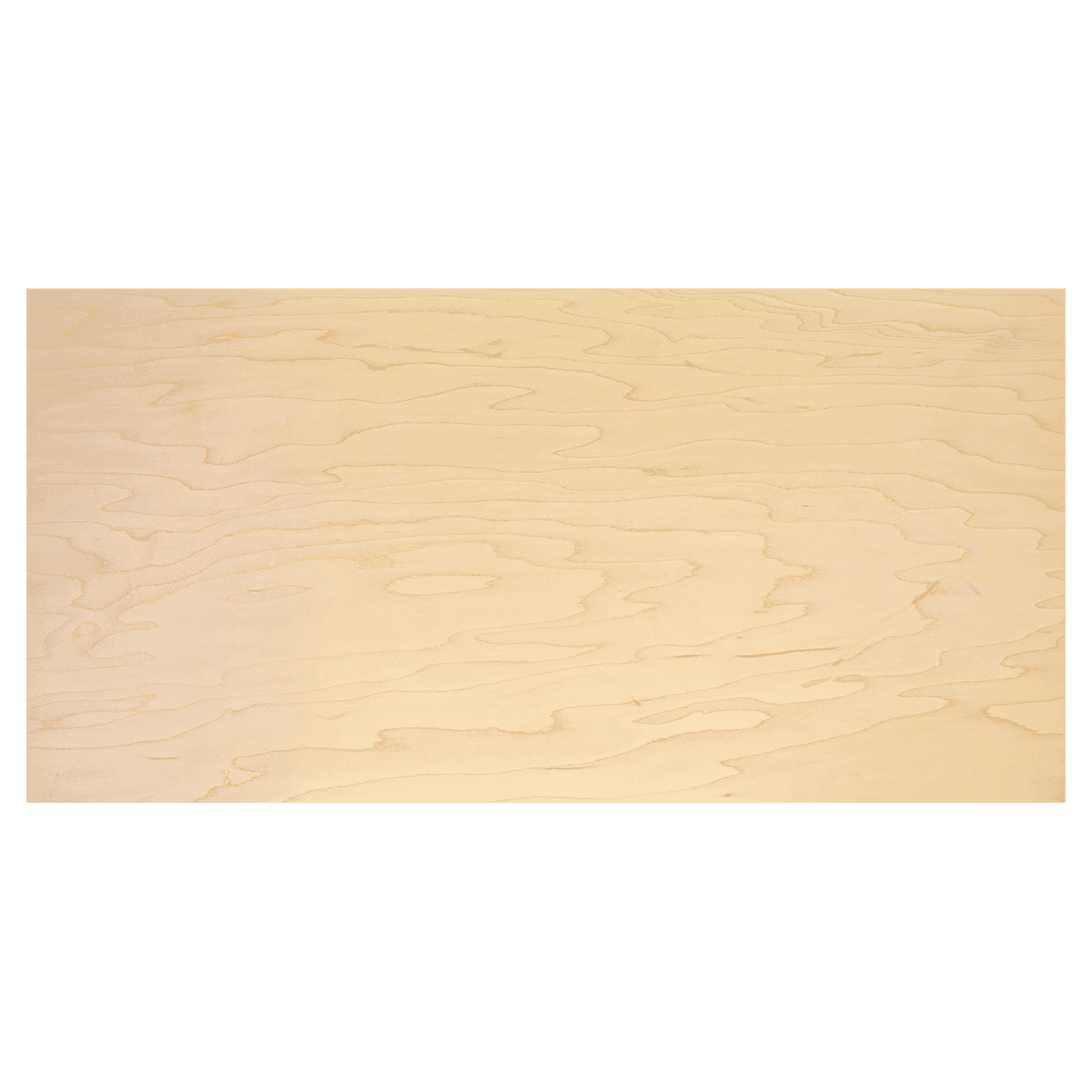 11 3/4" x 23 3/4" x 1/4" Maple Laserable Wood Sheet Stock