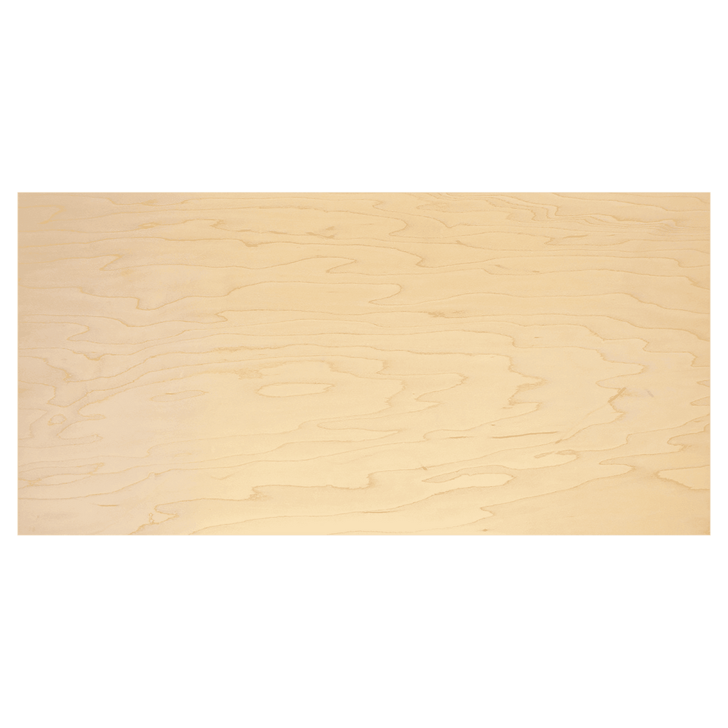 11 3/4" x 23 3/4" x 1/4" Maple Laserable Wood Sheet Stock