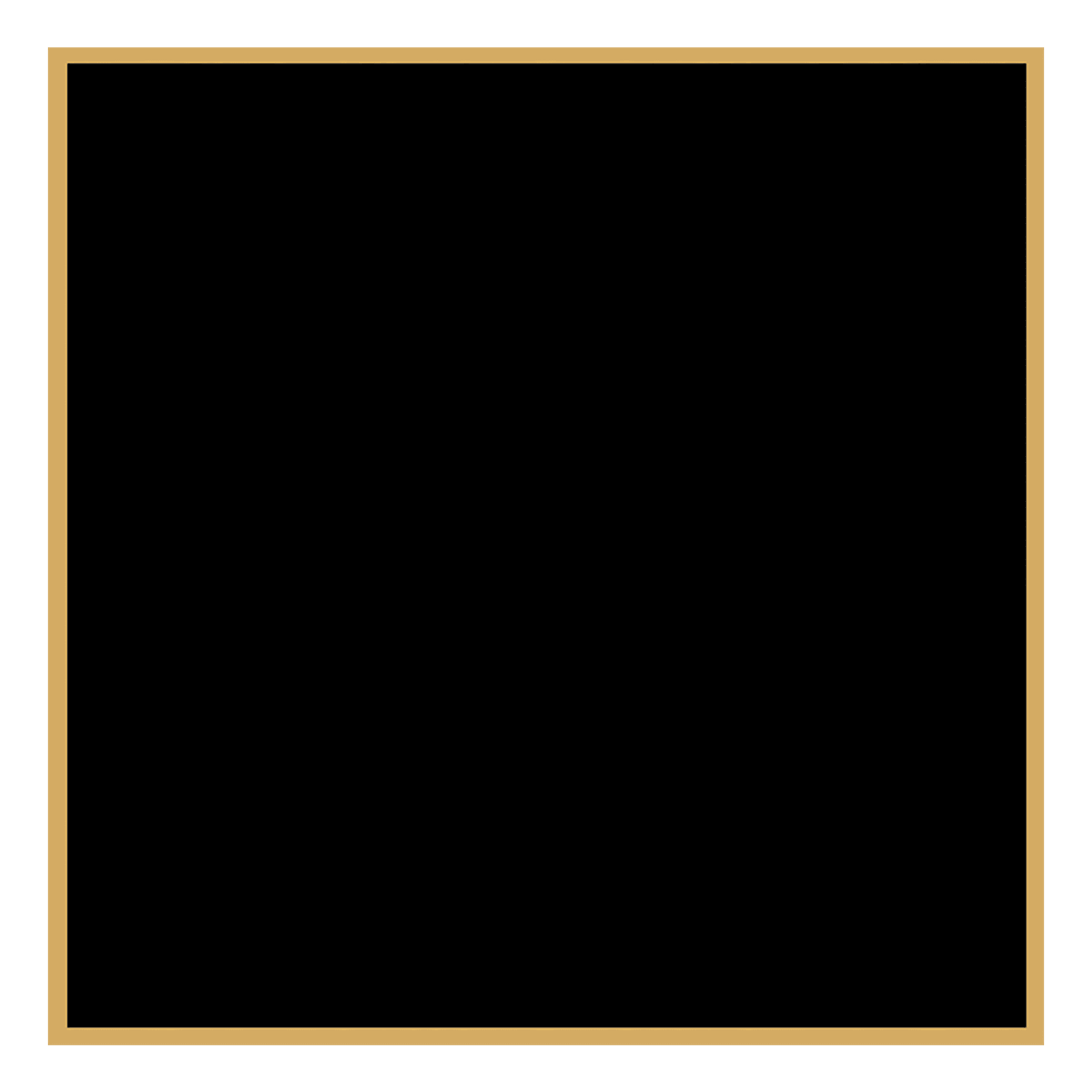 2 1/8" x 2 1/8" Black Laserable Brass Plaque Plate with Border