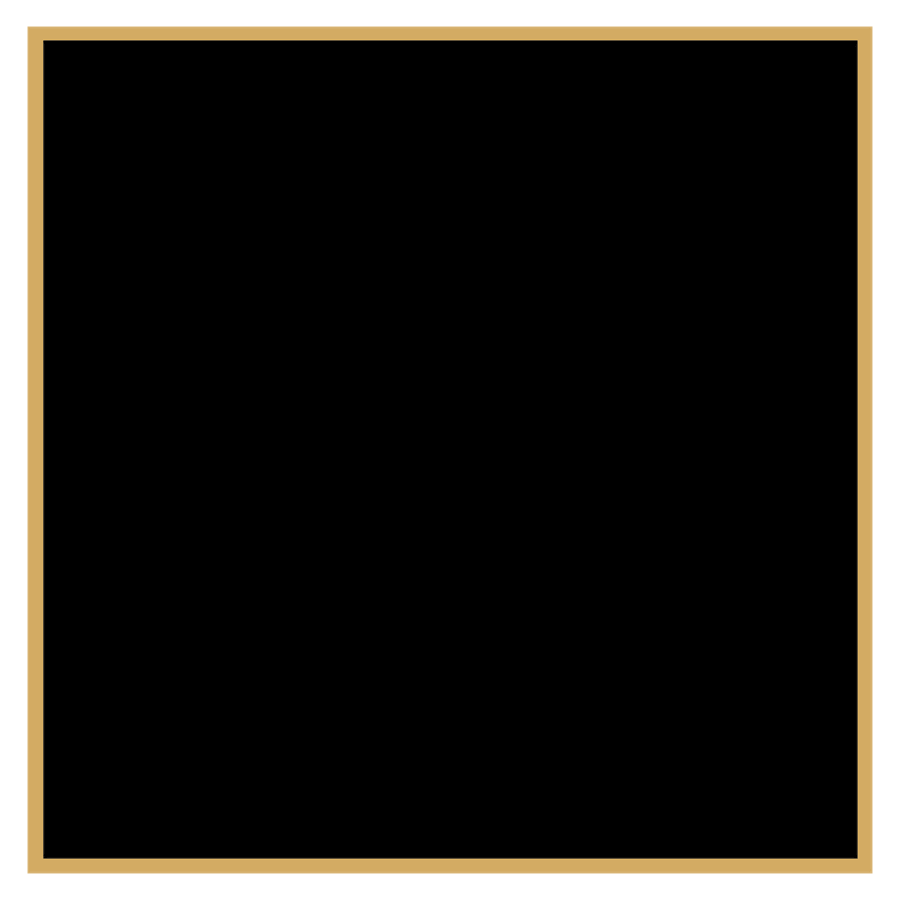 3 1/8" x 3 1/8" Black Laserable Brass Plaque Plate with Border