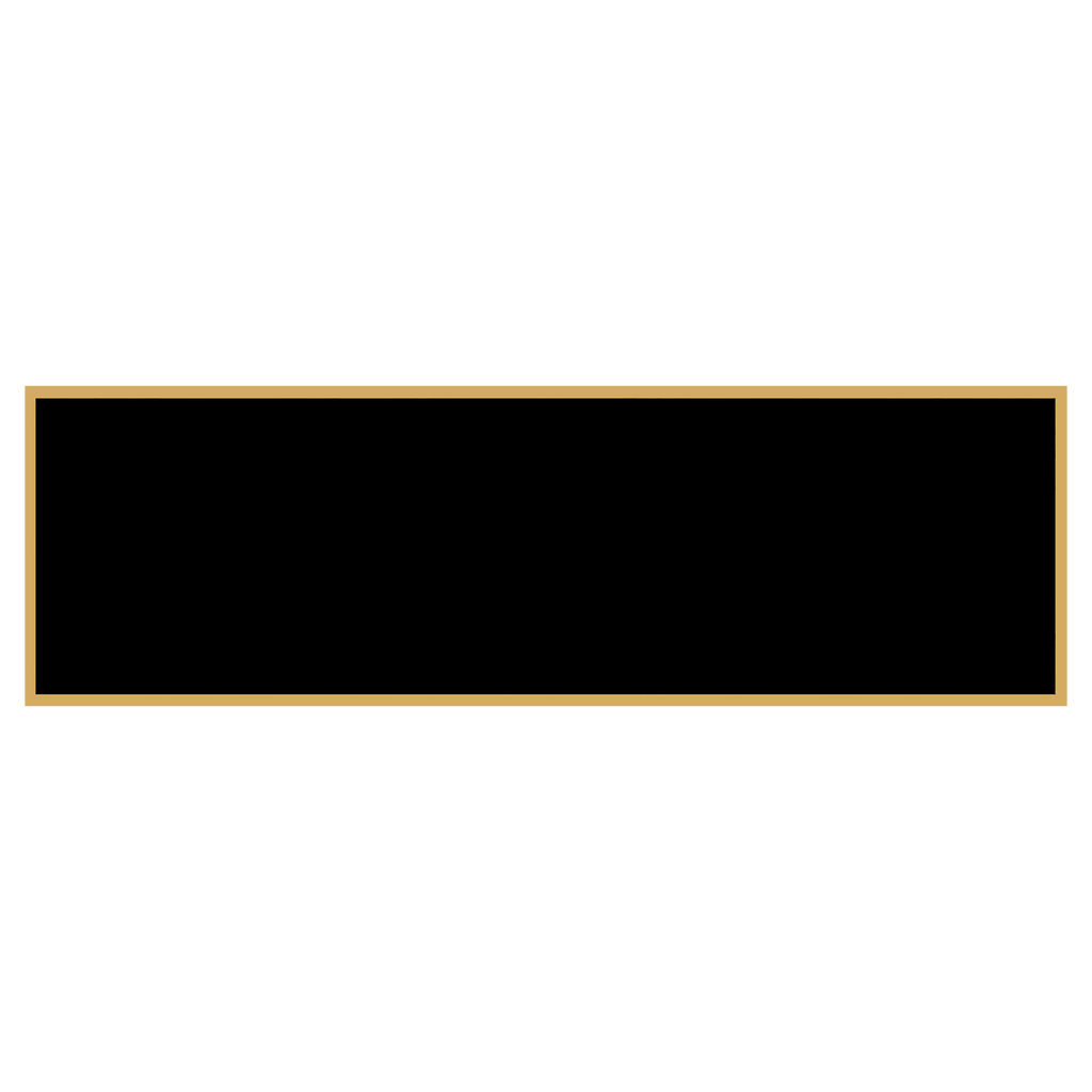 1 3/8" x 4 1/4" Black Laserable Brass Plaque Plate with Border