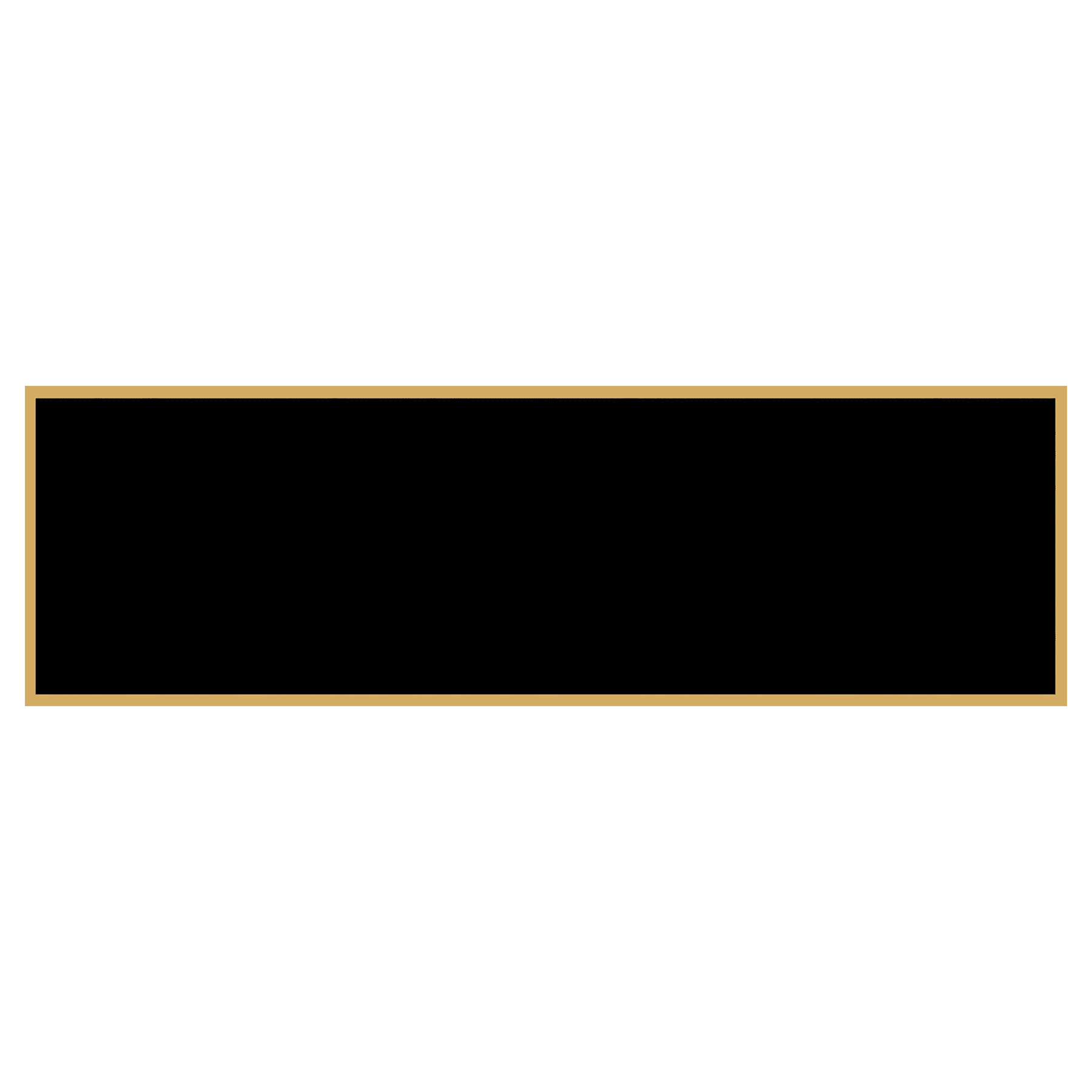1 3/8" x 4 1/4" Black Laserable Brass Plaque Plate with Border