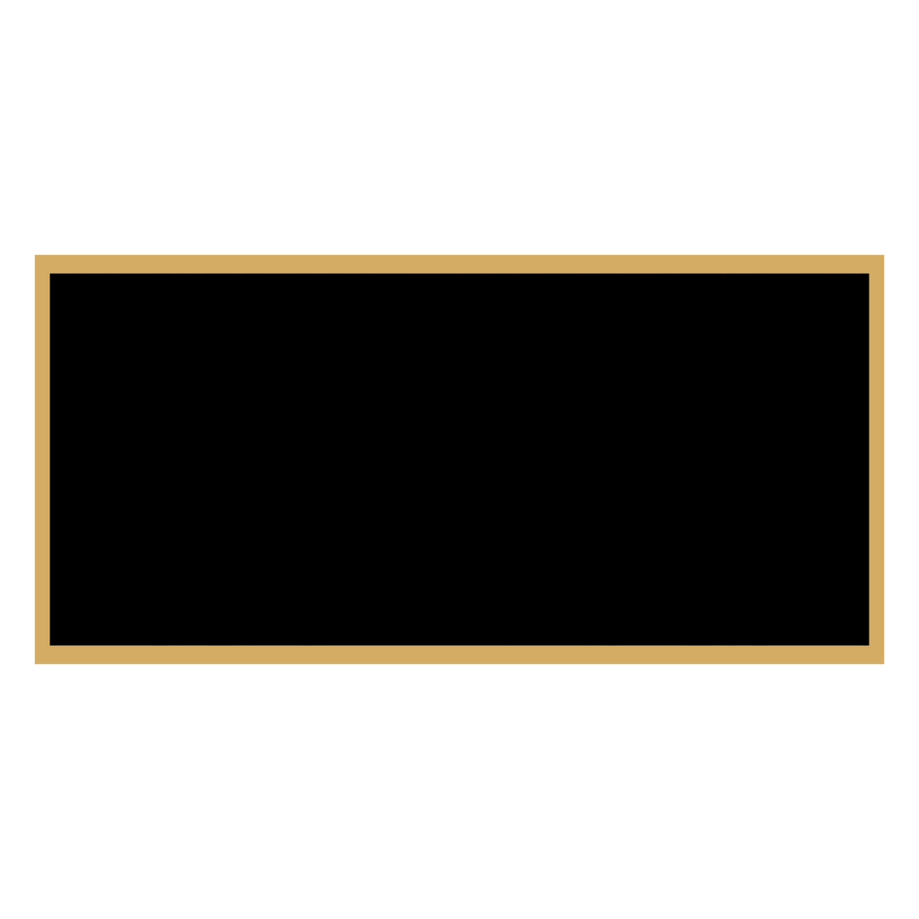1 1/4" x 2 1/2" Black Laserable Brass Plaque Plate with Border