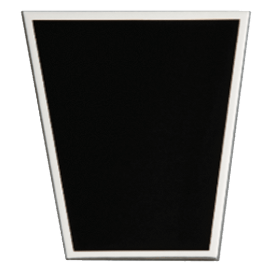 1 7/8" x 2 3/8" Laserable Aluminum Black Plate with Border