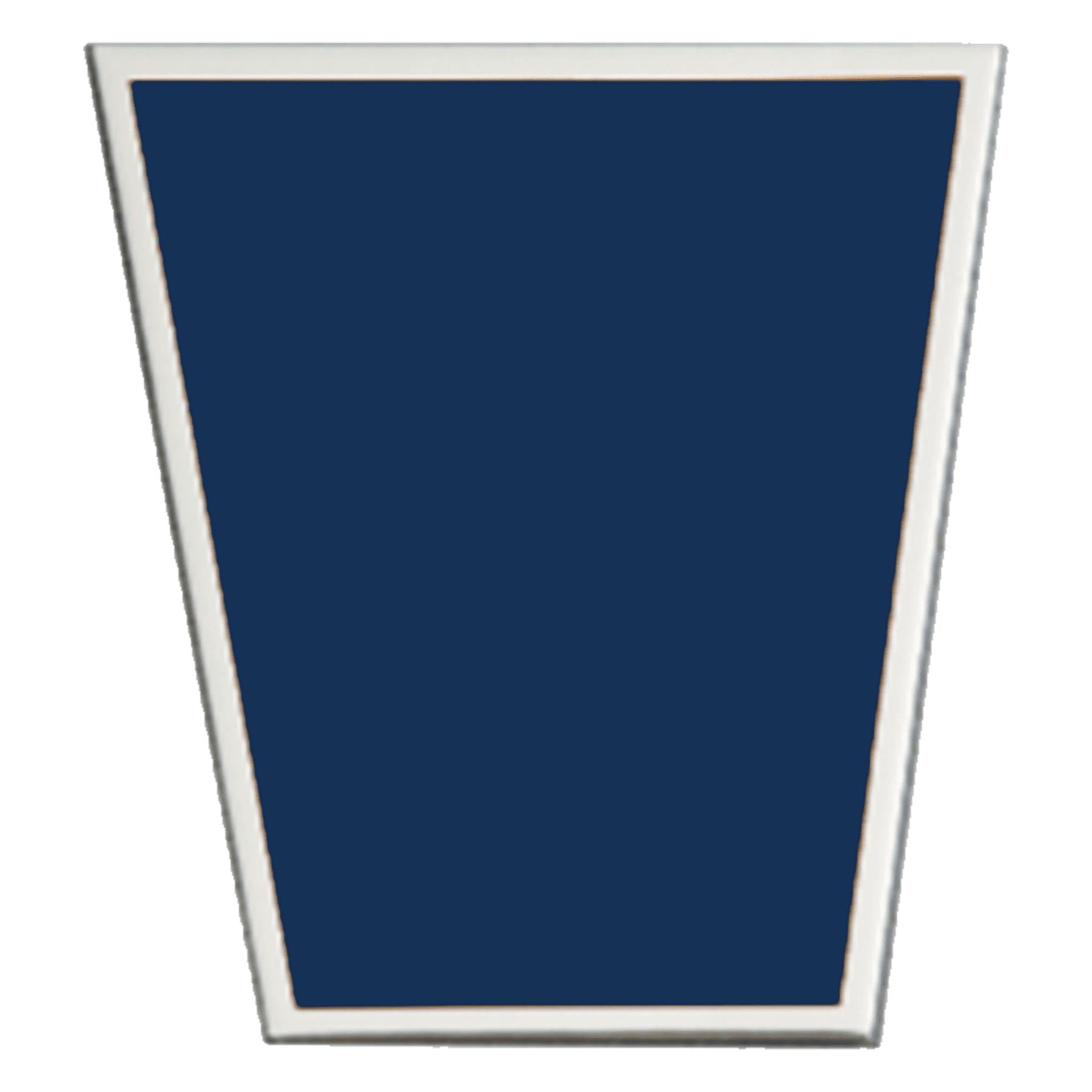 1 7/8" x 2 3/8" Laserable Aluminum Blue Plate with Border and Adhesive Backing
