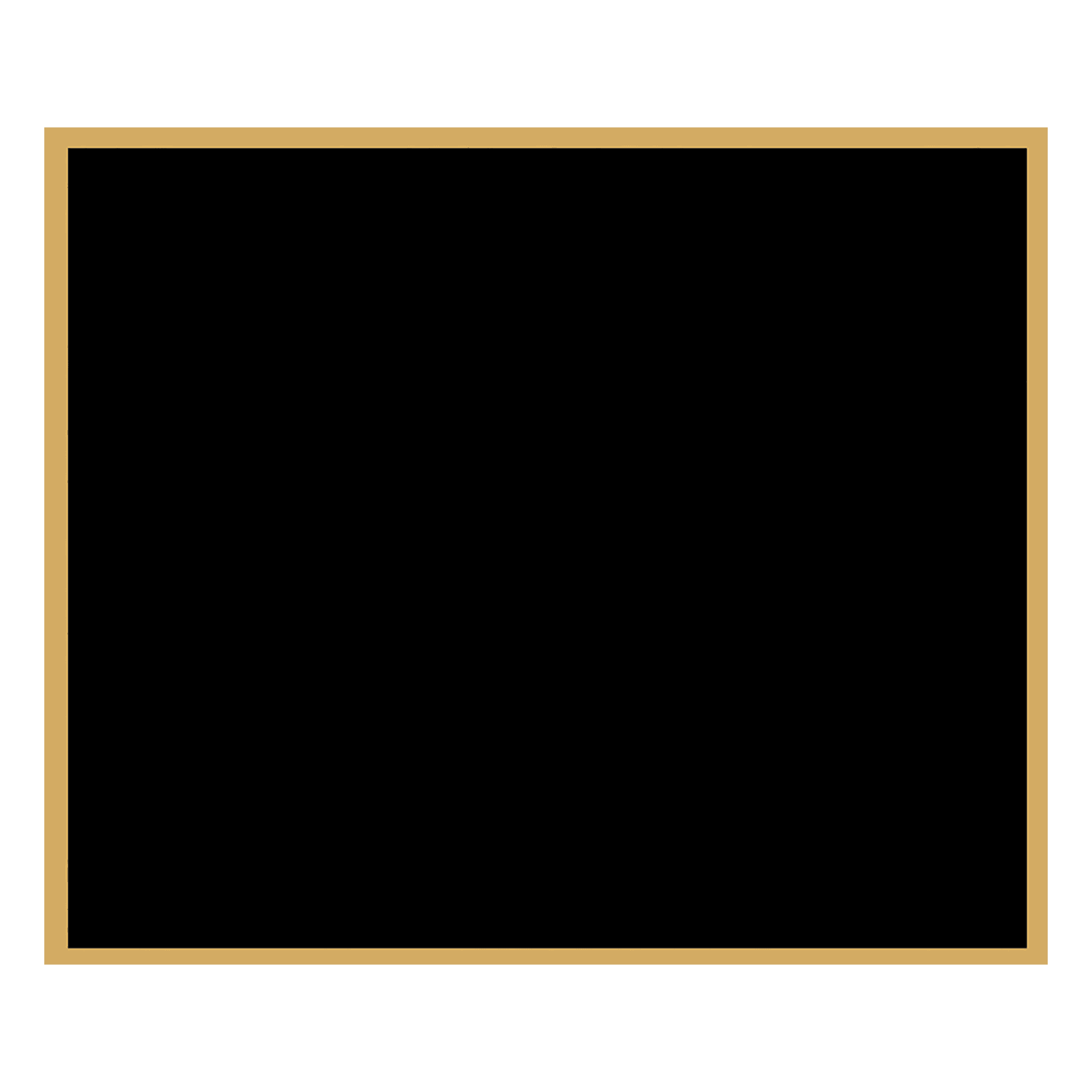 1 7/8" x 2 1/4" Black Laserable Brass Plaque Plate with Border