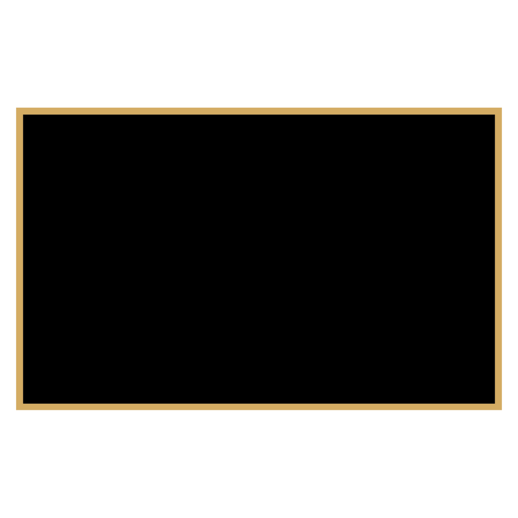 2" x 3 1/8" Black Laserable Brass Plaque Plate with Border