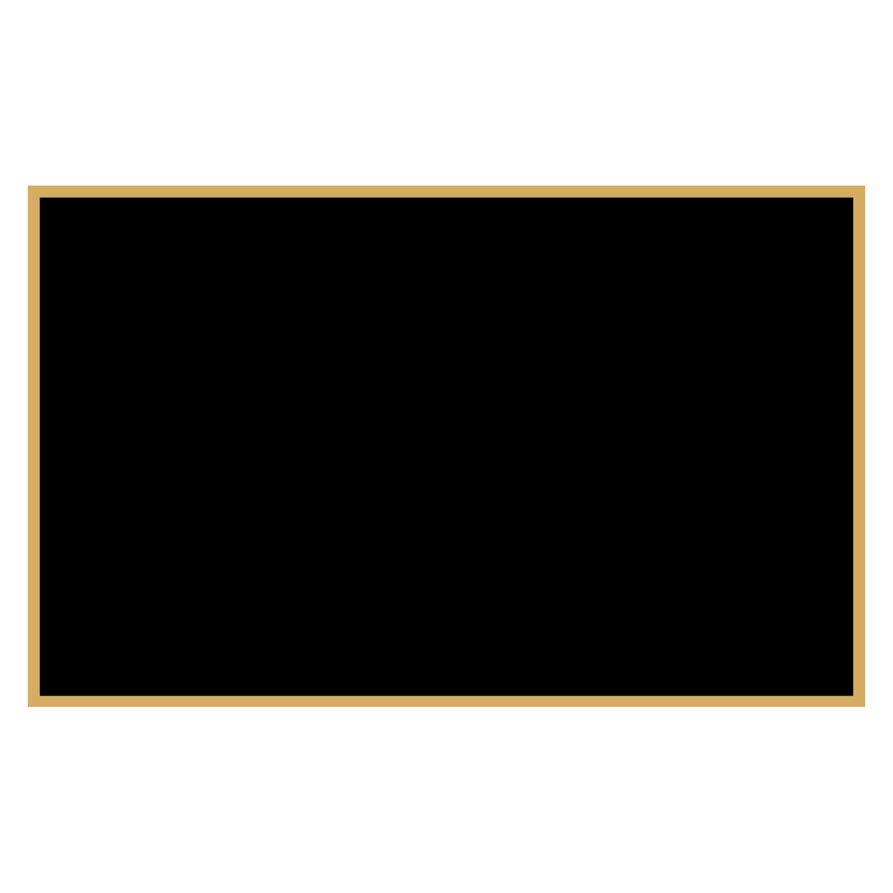 2" x 3 1/8" Black Laserable Brass Plaque Plate with Border