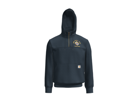 KOFC | Carhartt Rain Defender Paxton Heavyweight Hooded Zip Mock Sweatshirt CT100617 | Zip-Up Hoodie