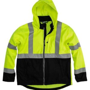 Hi-Vis Class 3 Hooded Soft Shell Jacket
