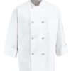 Eight Pearl Button Chef Coat